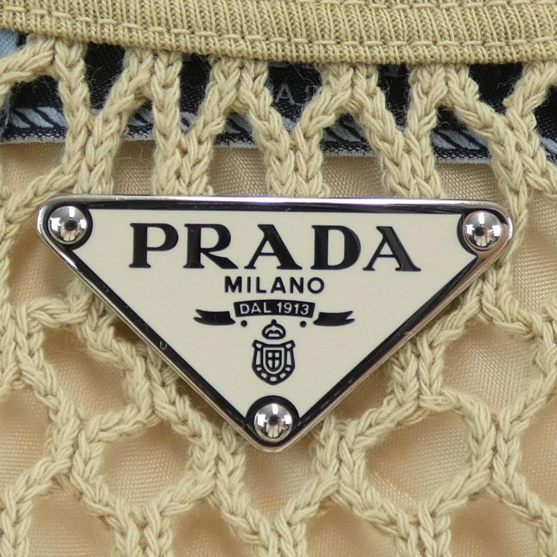 Prada Cotton Mesh Triangle Logo 31143 SOOO 16ND Skirt