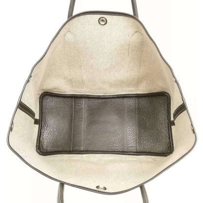 Hermes Garden Party PM □J Engraved Tote Bag Toile Ash