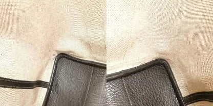 Hermes Garden Party PM □J Engraved Tote Bag Toile Ash