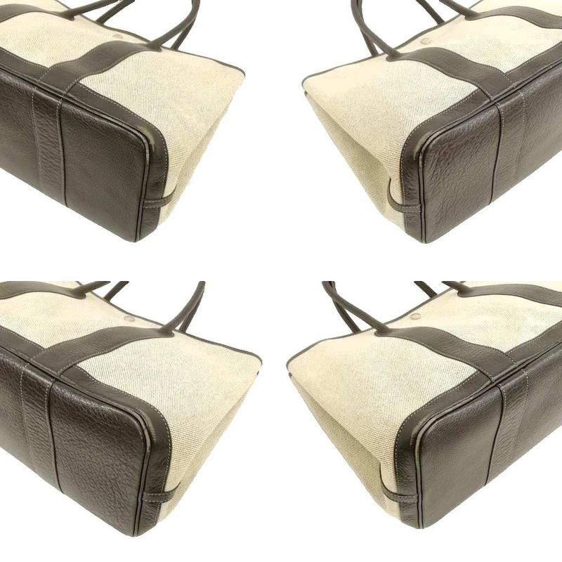 Hermes Garden Party PM □J Engraved Tote Bag Toile Ash