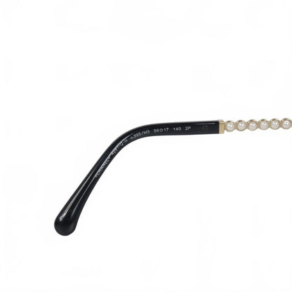 Chanel Pearl Full-rim Sunglasses Black Gray 4281-q-h 56□17 140 2P