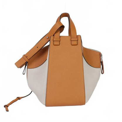 Loewe Hammock Small Shoulder Bag Tote Bag White Brown Multicolor 0111801