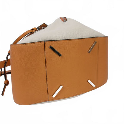 Loewe Hammock Small Shoulder Bag Tote Bag White Brown Multicolor 0111801