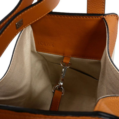 Loewe Hammock Small Shoulder Bag Tote Bag White Brown Multicolor 0111801