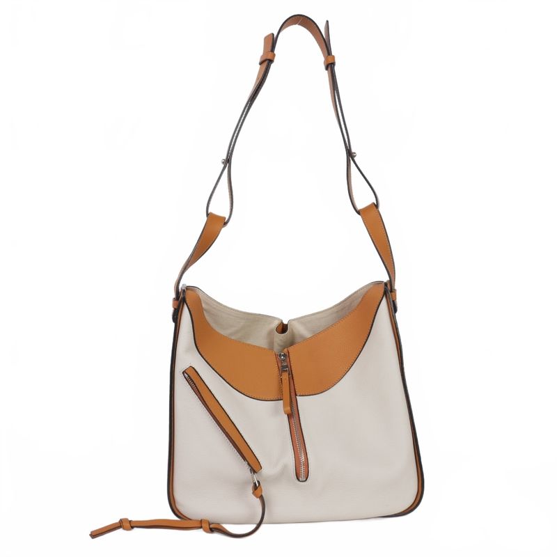 Loewe Hammock Small Shoulder Bag Tote Bag White Brown Multicolor 0111801