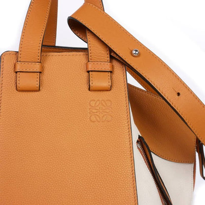 Loewe Hammock Small Shoulder Bag Tote Bag White Brown Multicolor 0111801