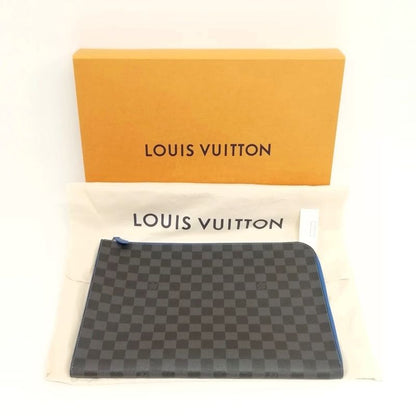 Louis Vuitton N64032 Ty0230 Damier Graphite Pochette Jules GM Clutch Bag