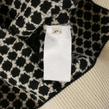 Celine Phoebe Period Triomphe Embroidered Knit Hoodie Macadam Total XS Ivory