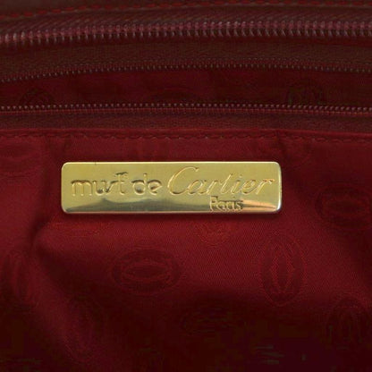 Cartier Clutch Bag Second Bag Leather Bordeaux MI - GY49