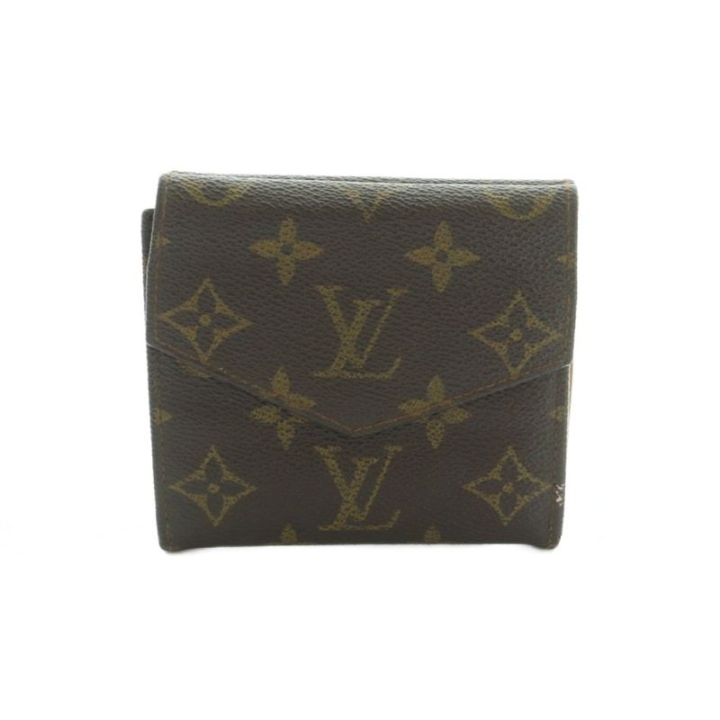 Louis Vuitton Porte Monnaiebier Wallet Trifold Coin Purse Monogram Pattern