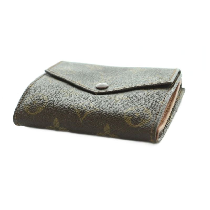 Louis Vuitton Porte Monnaiebier Wallet Trifold Coin Purse Monogram Pattern