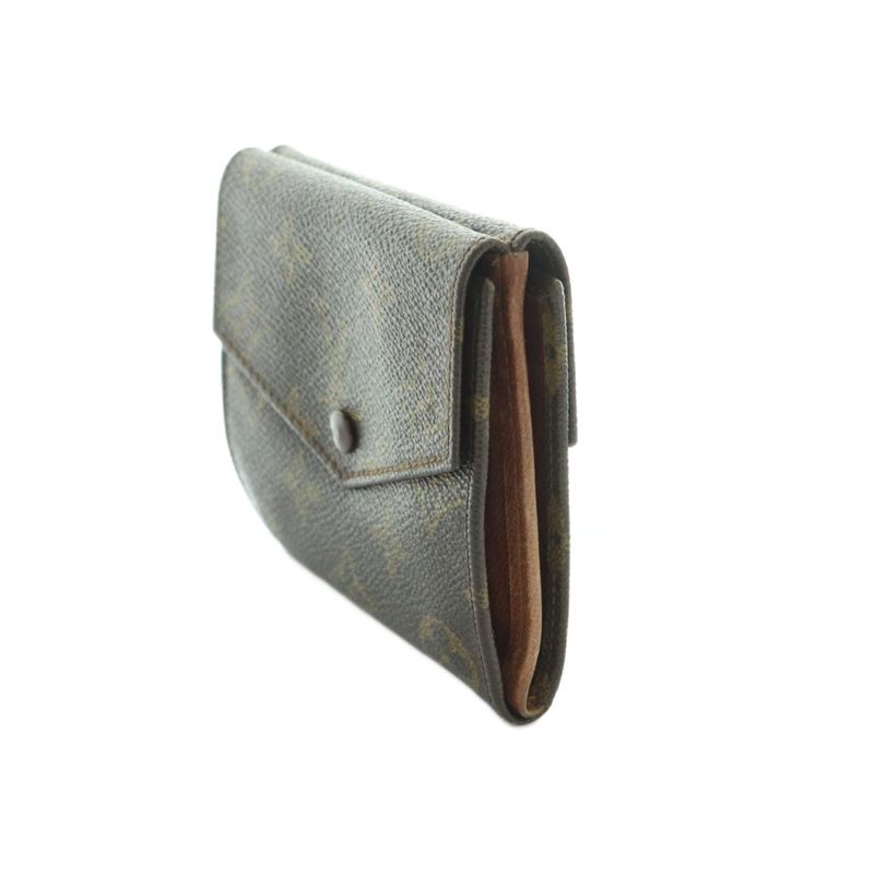 Louis Vuitton Porte Monnaiebier Wallet Trifold Coin Purse Monogram Pattern
