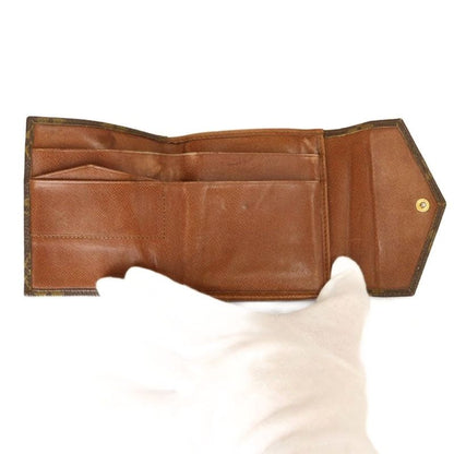 Louis Vuitton Porte Monnaiebier Wallet Trifold Coin Purse Monogram Pattern