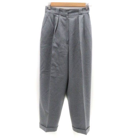 Christian DIOR Wide Tapered Pants Ankle Length Roll Up M Grey HO19 - GY53