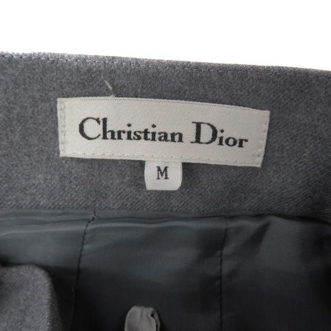 Christian DIOR Wide Tapered Pants Ankle Length Roll Up M Grey HO19 - GY53