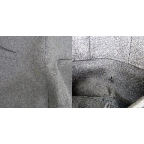 Christian DIOR Wide Tapered Pants Ankle Length Roll Up M Grey HO19 - GY53