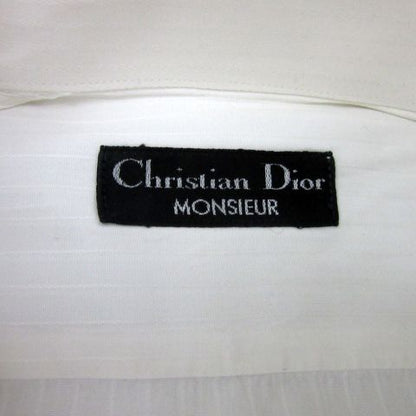 Christian DIOR Monsieur Shirt Y Shirt Long Sleeve Striped White YS13 - GY53