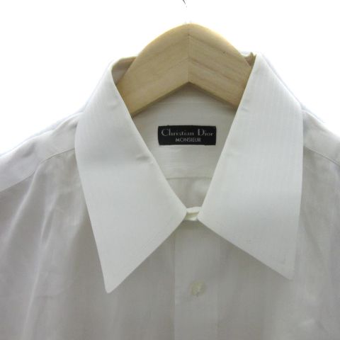 Christian DIOR Monsieur Shirt Y Shirt Long Sleeve Striped White YS13 - GY53
