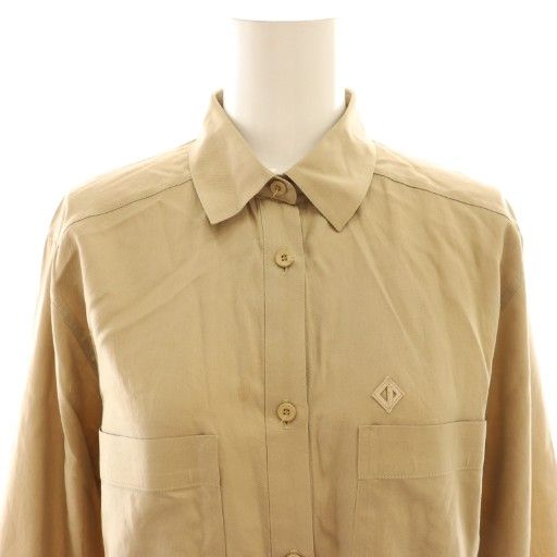 Christian DIOR Sports Vintage Logo Shirt S Beige DF - GY53