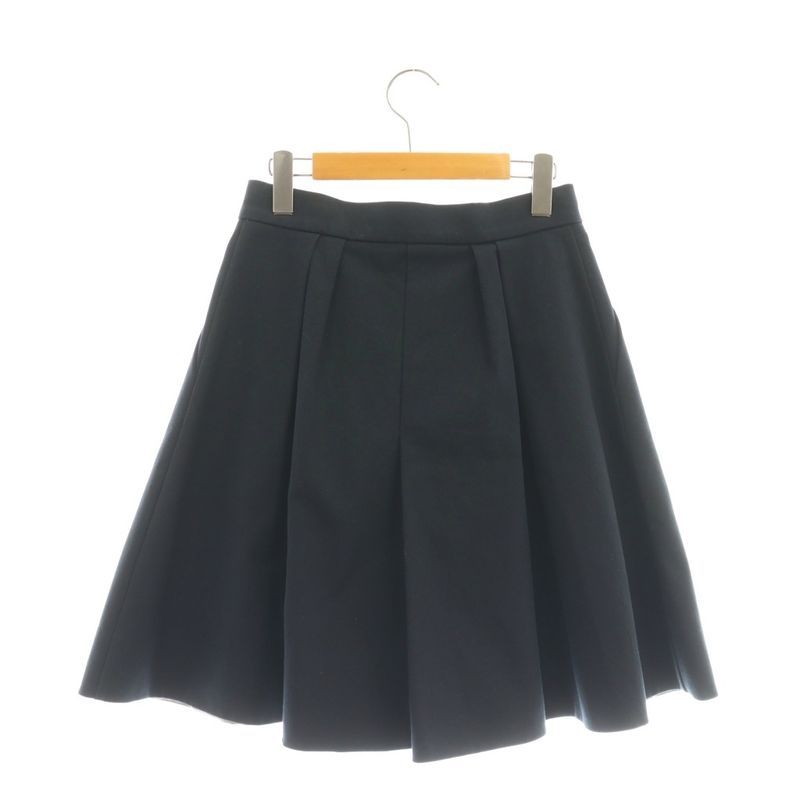 Prada Flared Skirt Knee Length 42 Dark Navy DF - GY57