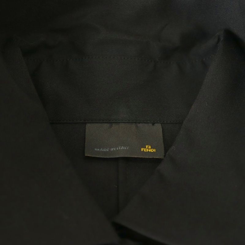 Fendi Shirt Blouse Long Sleeves 40 Black DF - GY57