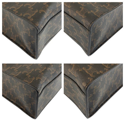 Celine Triomphe Vertical Cabas Large Brown Black S-sl-5109 Tote Bag Unisex