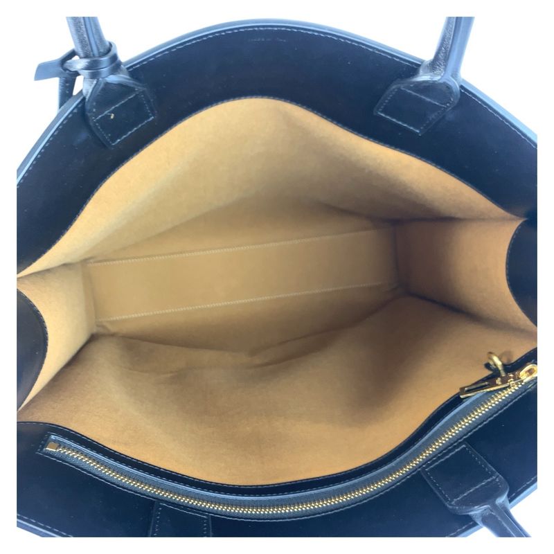 Celine Triomphe Vertical Cabas Large Brown Black S-sl-5109 Tote Bag Unisex