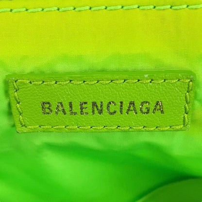 Balenciaga Light Green Black Silver Hardware Canvas Backpack Sac Wheel Backpack