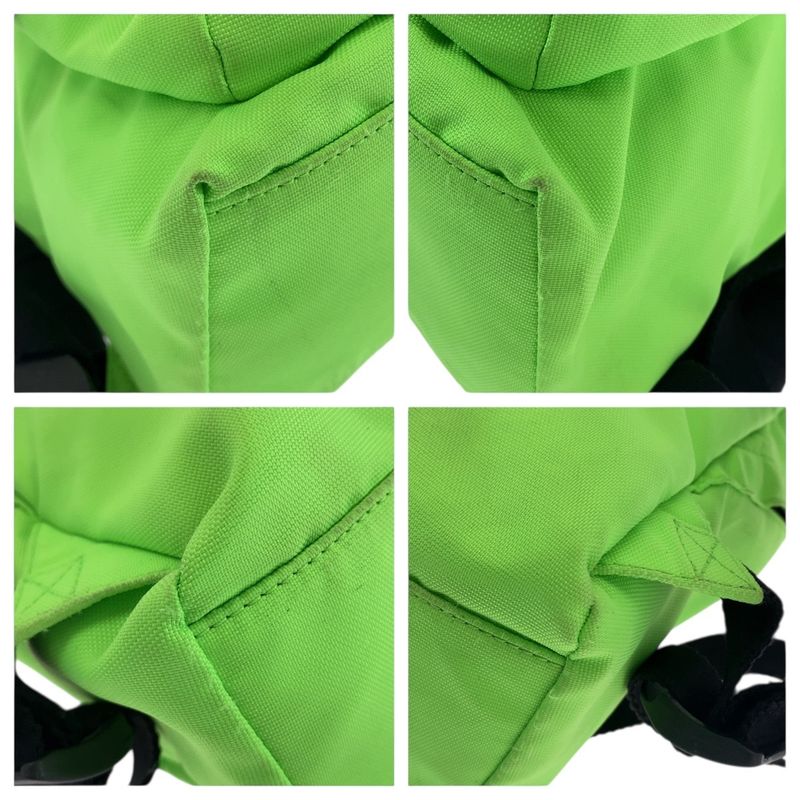 Balenciaga Light Green Black Silver Hardware Canvas Backpack Sac Wheel Backpack