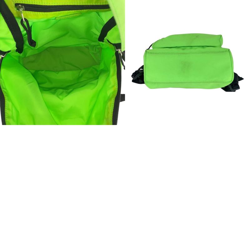 Balenciaga Light Green Black Silver Hardware Canvas Backpack Sac Wheel Backpack