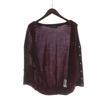 Yves Saint Laurent YVES Saint Laurent Knitted Vest Wool Single V-neck Red -