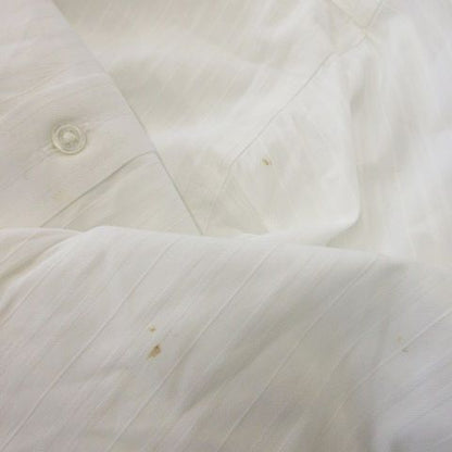 Celine Shirt Y Shirt Long Sleeve Cotton Shadow Stripe Logo Embroidery White MN1