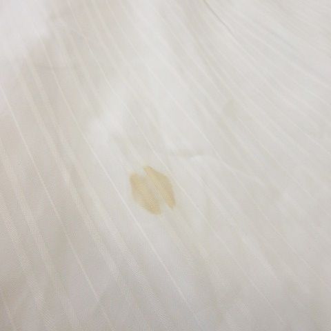 Celine Shirt Y Shirt Long Sleeve Cotton Shadow Stripe Logo Embroidery White MN1