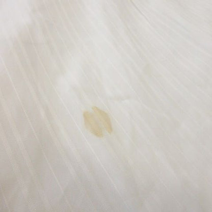 Celine Shirt Y Shirt Long Sleeve Cotton Shadow Stripe Logo Embroidery White MN1