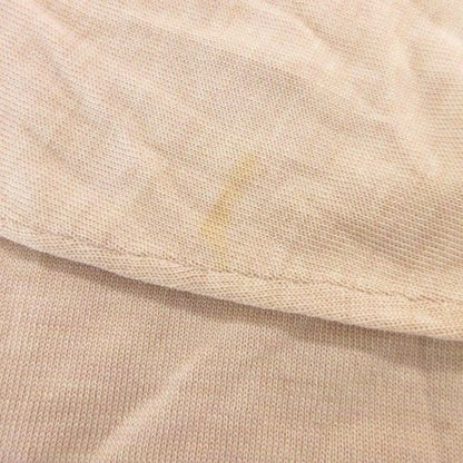 Christian DIOR Vintage Knit Sweater Long Sleeve M Mock Neck Pullover Wool Beige