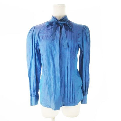 Christian DIOR Pret-a-porter Wing Collar Shirt Long Sleeves Bow Tie Ribbon