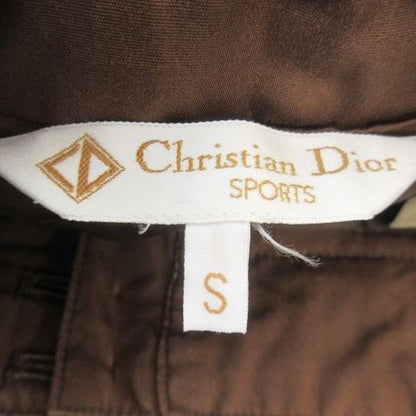 Christian DIOR Sports Miniskirt Cotton Tight One Point Golf S Brown AO14 - GY18