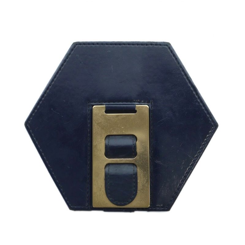 Christian DIOR Mirror Stand Logo Mirror Navy - GY99 MQ