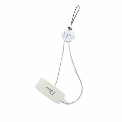 Christian DIOR Lanyard Charm Key Holder Logo Silver Color - GY18 MQ - OH