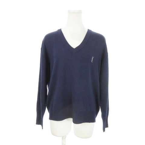 Yves Saint Laurent YVES Saint Laurent Pour Homme Knitted Sweater V-neck Long