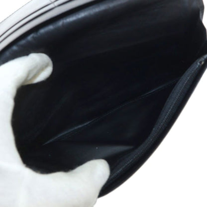 Yves Saint Laurent YVES Saint Laurent Long Wallet Leather Shape Pressed Logo