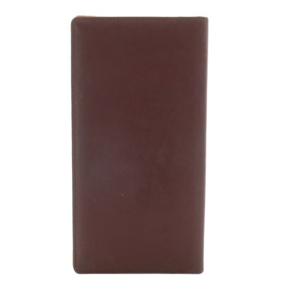 Cartier Must Line Double C Long Wallet Fold Leather Logo Bordeaux XZ - GY18
