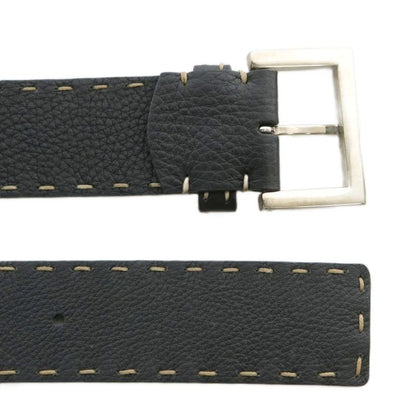 Fendi Belt Dove Leather Stitching 90 36 Black XZ - GY19