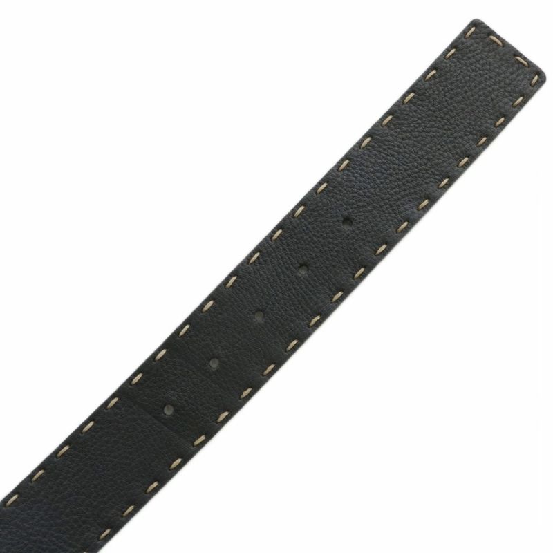 Fendi Belt Dove Leather Stitching 90 36 Black XZ - GY19