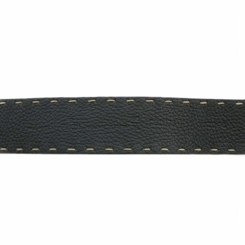 Fendi Belt Dove Leather Stitching 90 36 Black XZ - GY19
