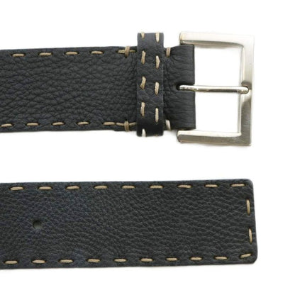 Fendi Belt Dove Leather Stitching 90 36 Black XZ - GY19