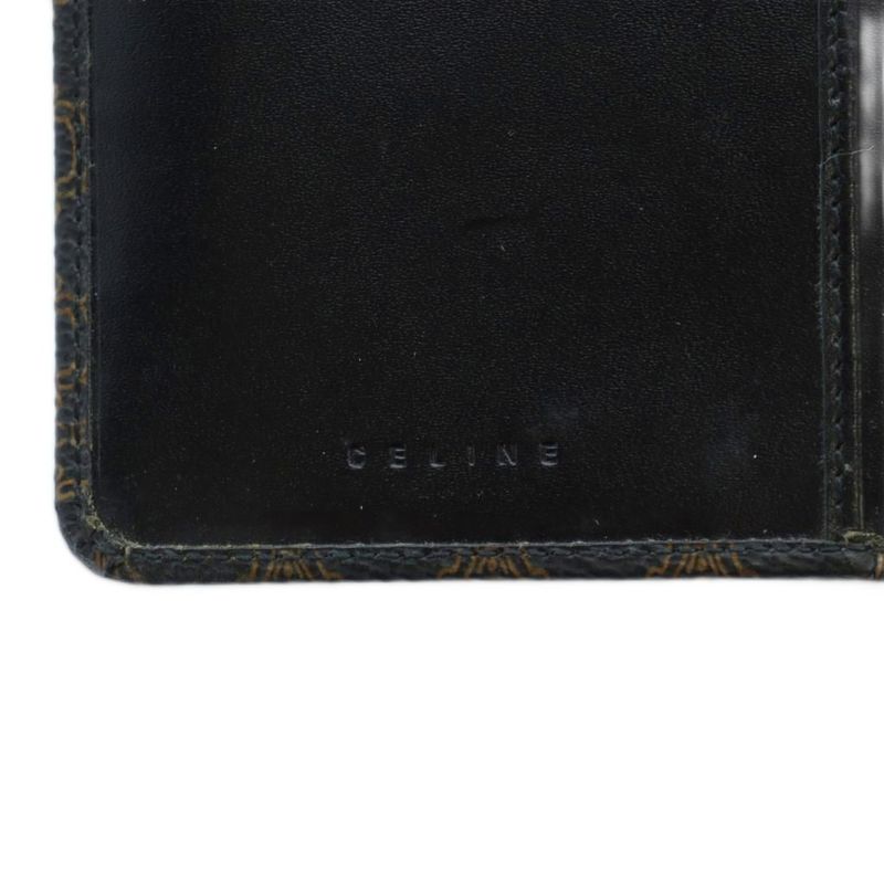Celine Long Wallet Billfold Logo Triomphe PVC Brown - GY11 MQ