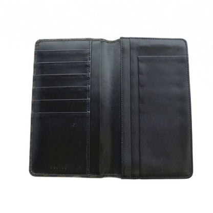 Celine Long Wallet Billfold Logo Triomphe PVC Brown - GY11 MQ