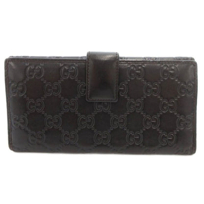 Gucci 256933 W Hook Guccissima Foldable Long Wallet With Coin Purse Leather