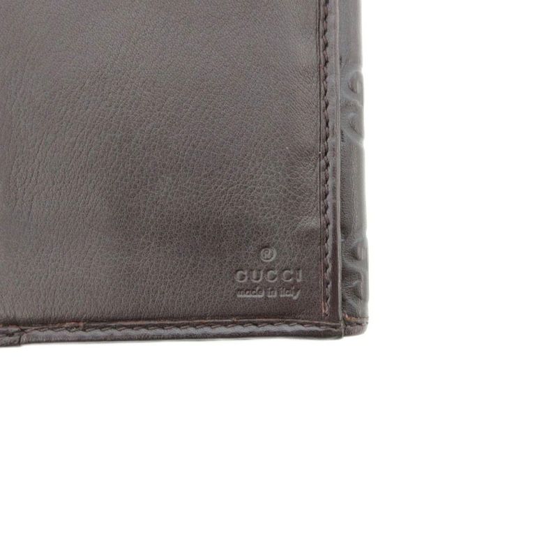 Gucci 256933 W Hook Guccissima Foldable Long Wallet With Coin Purse Leather